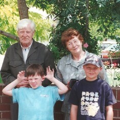 Doug and June with Jacob and Corey (great grandsons) 2000