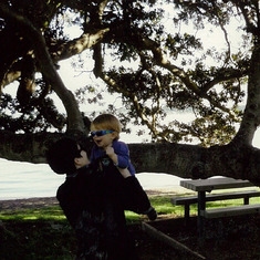 Arlington Douglas Playing in Grandad's Tree