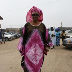 Cecilia at my mum’s funreral service in Sapele 2011