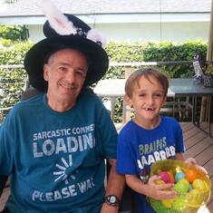 Happy Easter with grandson
