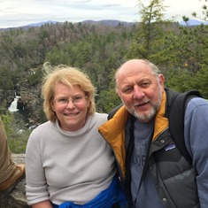 Mom and Dad at Linville Falls