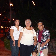 Honolulu 2004 with Leah, Mary, and Teya