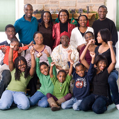 With his family - 2008