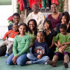 Dad and Mom with grandkids -2008