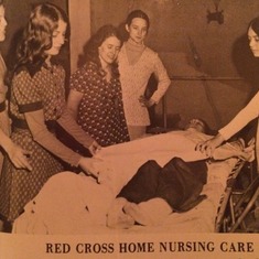 "With home nurses, SW VA, 1970s"