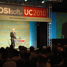 Pat on Stage at OSIsoft UC 2010