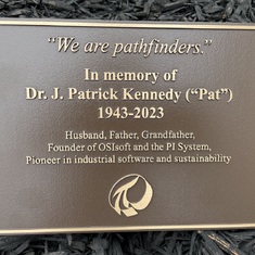 I wanted to share a picture of the Pat Kennedy Memorial on-site at the San Leandro Tech Campus. 
