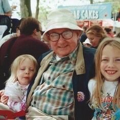 Uncle Larry and grandnieces Folklife Festival Seattle May 1998