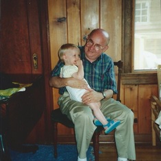 Uncle Larry, grandniece2 Summer 1996
