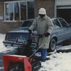 1989  Olu loved winter in Waterloo, Canada