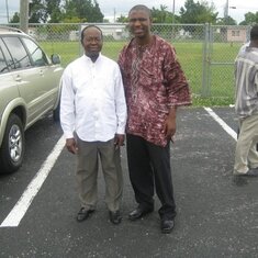 Ni and I in Late 2007 (When I was finishing Medical school in Miami, I stayed with this wonderful family. Ni was my dad and Mama was my mom in every capacity) after church. Ni was my role model. I will forever miss him