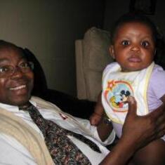 Poppa with his granddaughter Mah