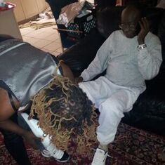 Thanksgiving 2012...i was putting on Poppa's shoes for him to go out.....I really miss him