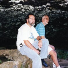 1995 sept. 22, onder de rotsen in South Falls