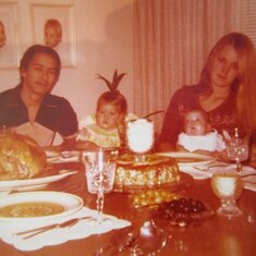 Stella's son Jim, Granddaughters Royalle & Alina, and I on Thanksgiving