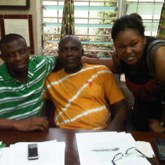 With Ted and Agnes Ackah