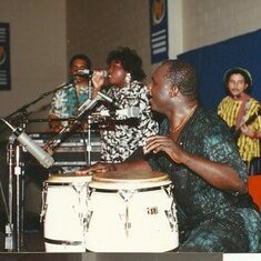 Dr Amoaku during one of his many performances
