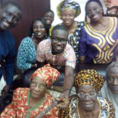 During Mama Amole's Birthday in 2016.