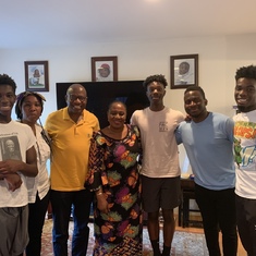 Preparing to see the Broadway show with Uncle Sege, Aug. 2019...... everyone was excited!