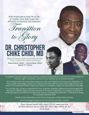 Dr. Christopher Chidi