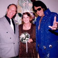 From Dianne's Photo Wall - 25th Wedding Anniversary - Remarried by Elvis in Las Vegas