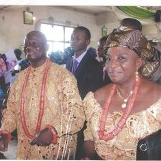 Daddy And Mummy Okurumeh at Their Daughters wedding