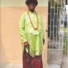 Daddy in his Traditional Attire looking Sharp