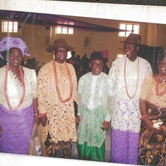 The Okurumeh's and The Yahere's celebrating as their Children become One in Agbaroh