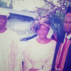 Throwback photo of Daddy, Mummy and Son Engr Onome Okurumeh at his University graduation
