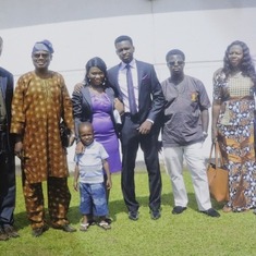 Daddy posing with his Sons and Inlaws In AMAC Marriage Registry Abuja, Nov 2nd 2012.