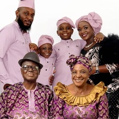 Daddy and Mummy with Onome Okurumeh Family