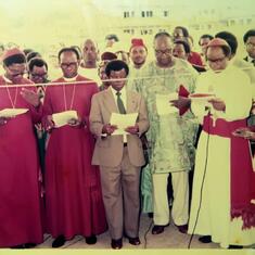 Official opening,  Bex Memorial Hospital, Onitsha. New site,1983.