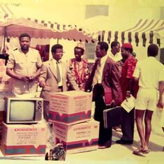 Gifts to New Bex Hospital, Osha by Sir Stephen Obodozie .1983