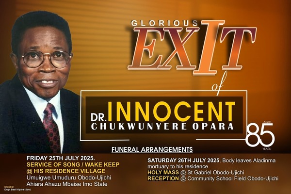 Dr. INNOCENT C OPARA