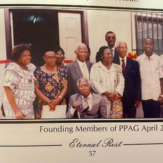 Founding Members of PPAG April 2005. Dr Barnor in old age with Dr Armar, Rosina Konuah, etc  