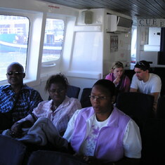 On the boat to Robben Island