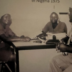 Daddy as a young orthopaedic trainee surgeon. National Orthopaedic Hospital Igbobi Lagos @ 1974 - 1976.