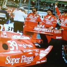 Right where my 2 black fingers are, thats my dad:) He loved racing:)