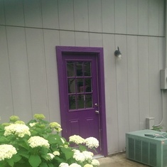 My Mom's favorite color "Purple" made her home stand out