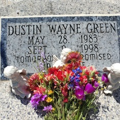 Flowers for our precious Dustin