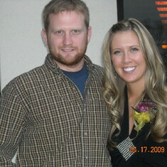 Here is a picture of Dustin and Tara at her pinning ceremony