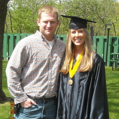 Here Dustin came to Mankato his sisters graduation he was always there for me.
