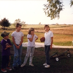Cousins - Dusty Marquette, Tim Kiphuth, Monika Kiphuth and Jeremy Marquette 1987
