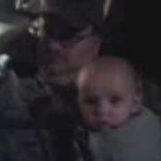 Our dad and my oldest son Exzander