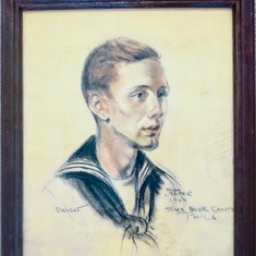 Dad pastel Navy portrait - 1943 2