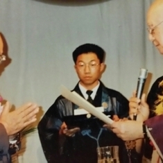 Award Ceremony with Archbishop Kishi