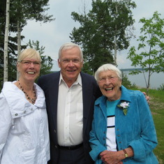 Aunt Peg with Ethyle and Wilf - 2010