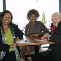 Richmond, May 10, 2008 Linda Coyle, Irma Mohammed, Margaret Fulton. Photo by Margo McMahan