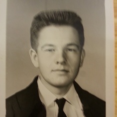 High School Photo. E.V. Crossno, Jr. 1953-1954 School Year.  Marianna, Arkansas.