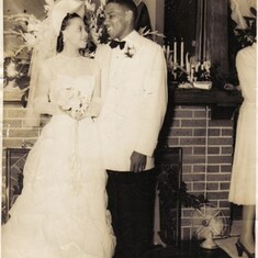 Aunt Dorothy and Uncle Earl_wedding 1June 24, 1948.  This picture was taken at Aunt Nina's house in Cleveland, Ohio